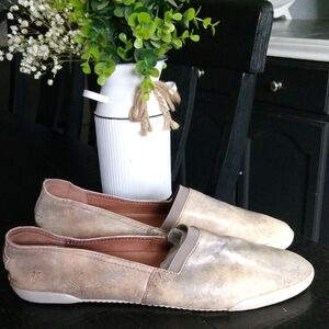 FRYE Metallic Slip-On Loafers